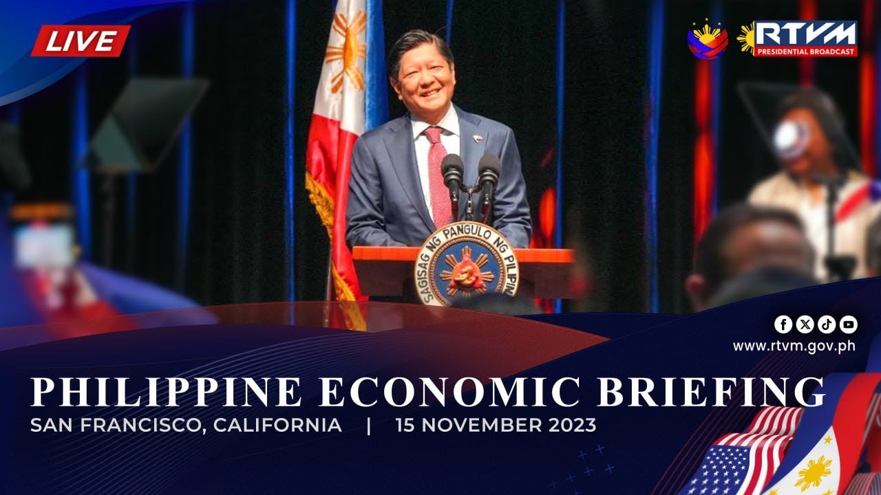 Philippine Economic Briefing in San Francisco, California 11/15/2023