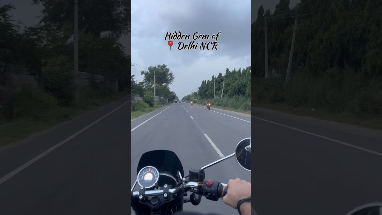 Hidden Gem of Delhi NCR | 📍Location in video #bikeride #lake #mountains #nature #shotoniphone