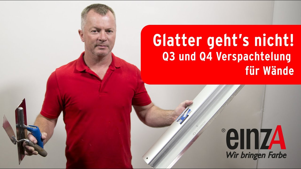 Verspachtelung für Wände. [Q3 +Q4] Glatter gehts nicht!
