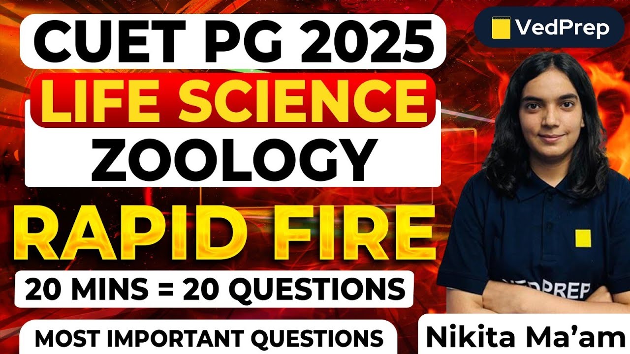 CUET PG 2025 Zoology | Most Important Questions | CUET PG Zoology 2025 Preparation