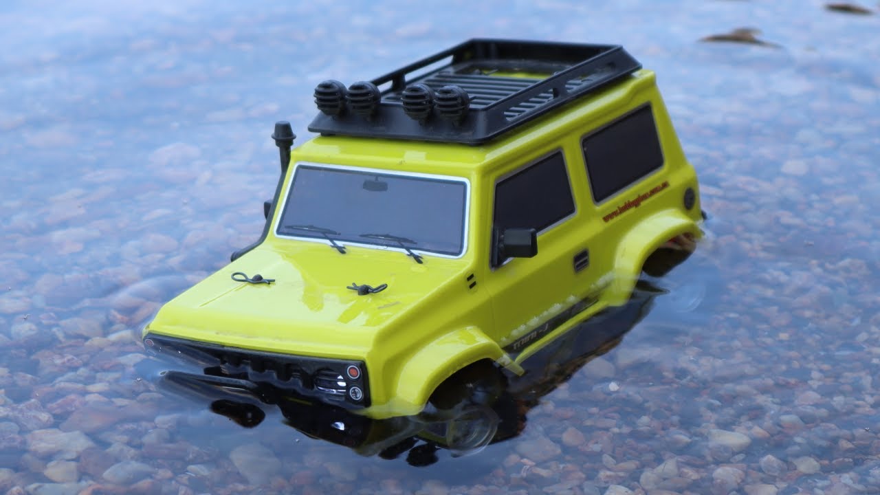 Cheapest Waterproof RC Car | Hobby Plus CR-24 RC Crawler wet area test drive and crawler skills test