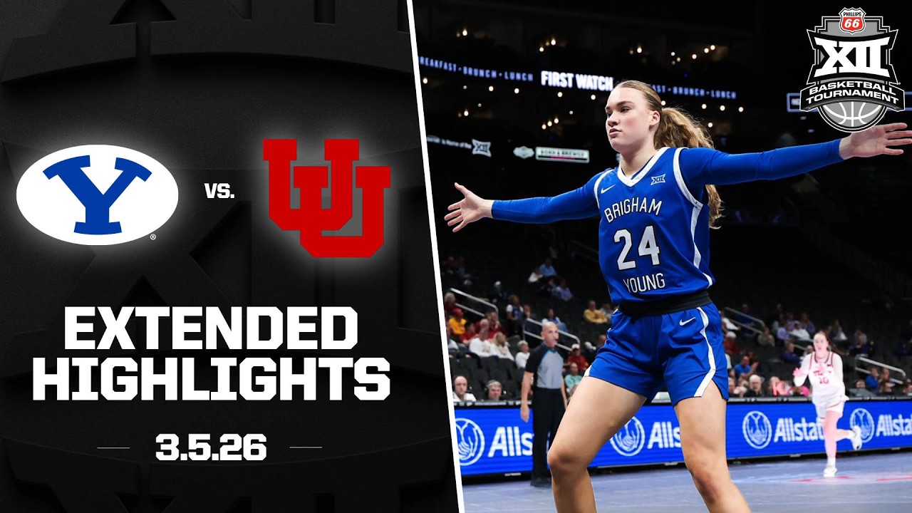 BYU vs. Utah Extended Highlights | 2026 Phillips 66 Big 12 Women’s Basketball Tournament