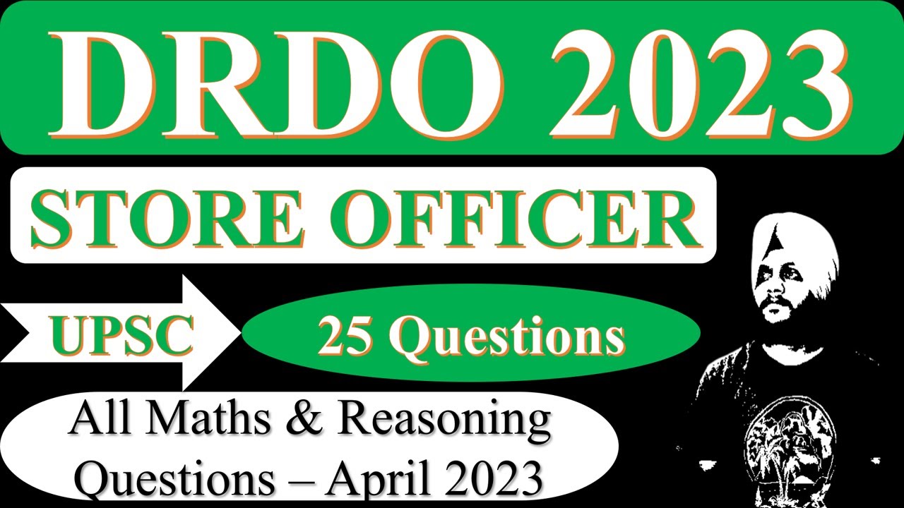 DRDO Store Officer Paper 2023 || DRDO Store Officer Maths and Reasoning Questions || #drdo