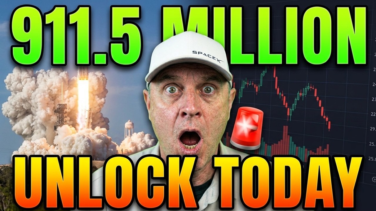 РАЗБЛОКИРОВКА 911,5 МЛН АКЦИЙ SPACEX СЕГОДНЯ 🚨 ETF не смогут покупать их в течение 30 дней