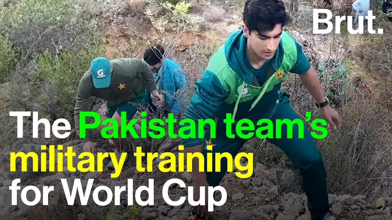 The Pakistan team&rsquo;s military training for World Cup