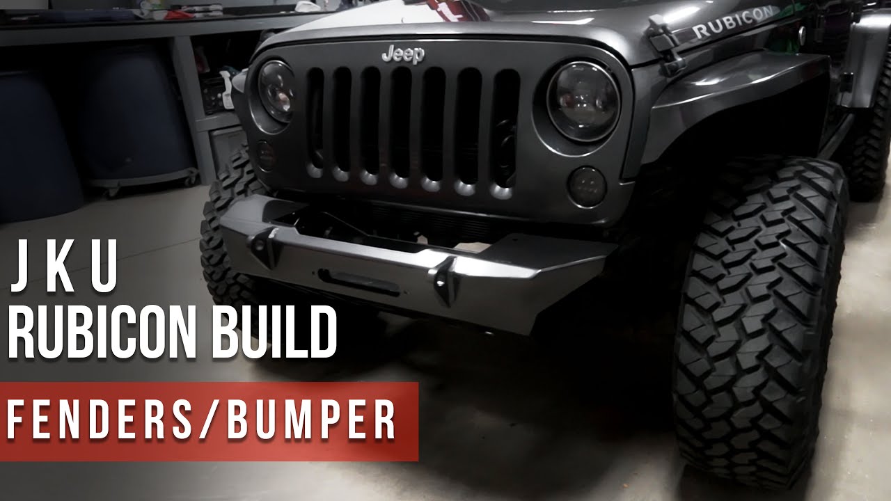 INSTALLING NEMESIS FENDERS & MOTOBILT BUMBER | Jeep Rubicon Build Series EP. 1