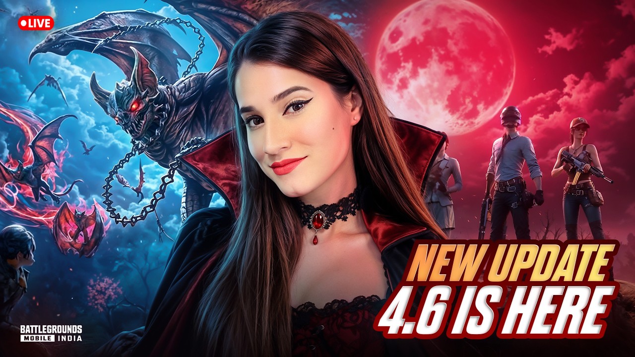 🔴 BGMI NEW UPDATE 4.6 LIVE 🧛 | VAMPIRE MODE IS HERE!