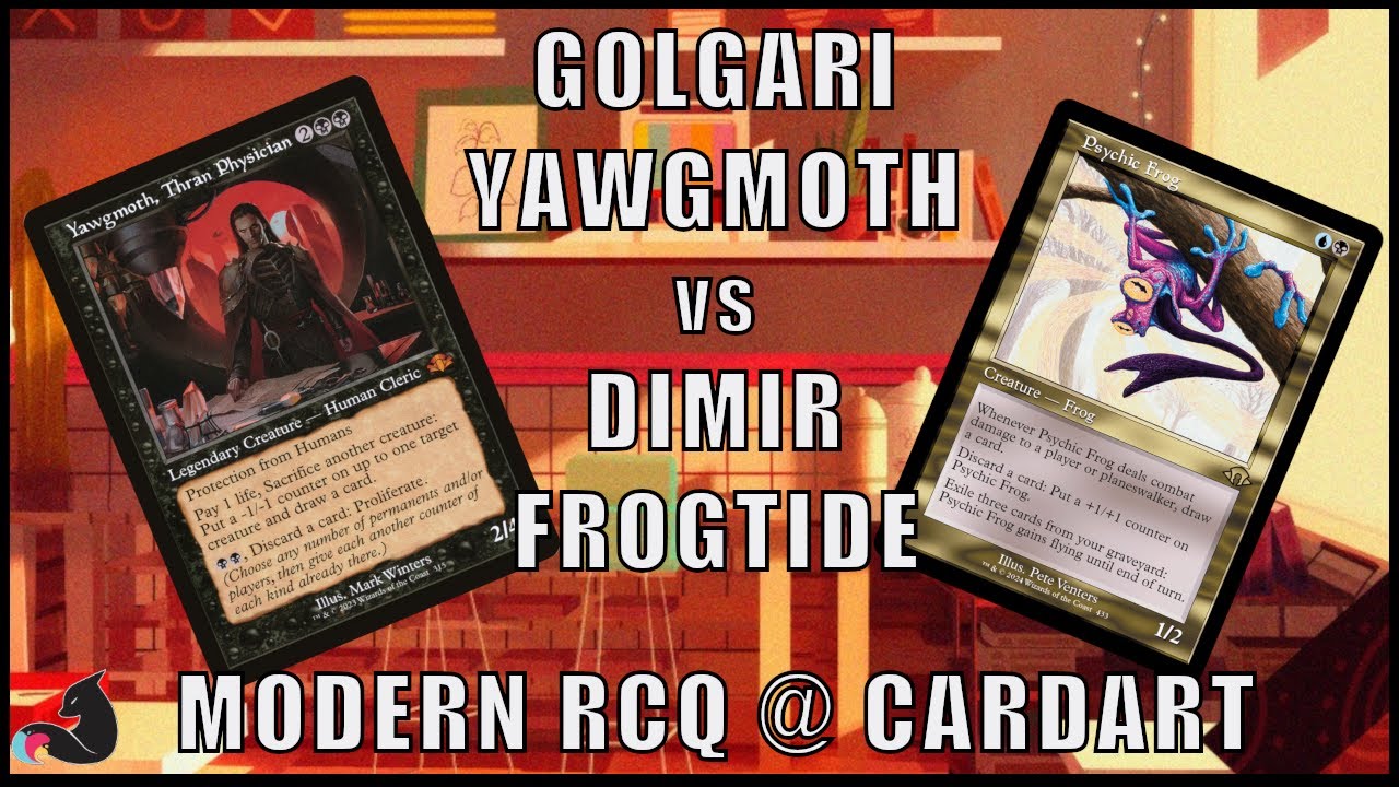 Golgari Yawgmoth vs Dimir Frogtide | Competitive Modern RCQ Semifinals