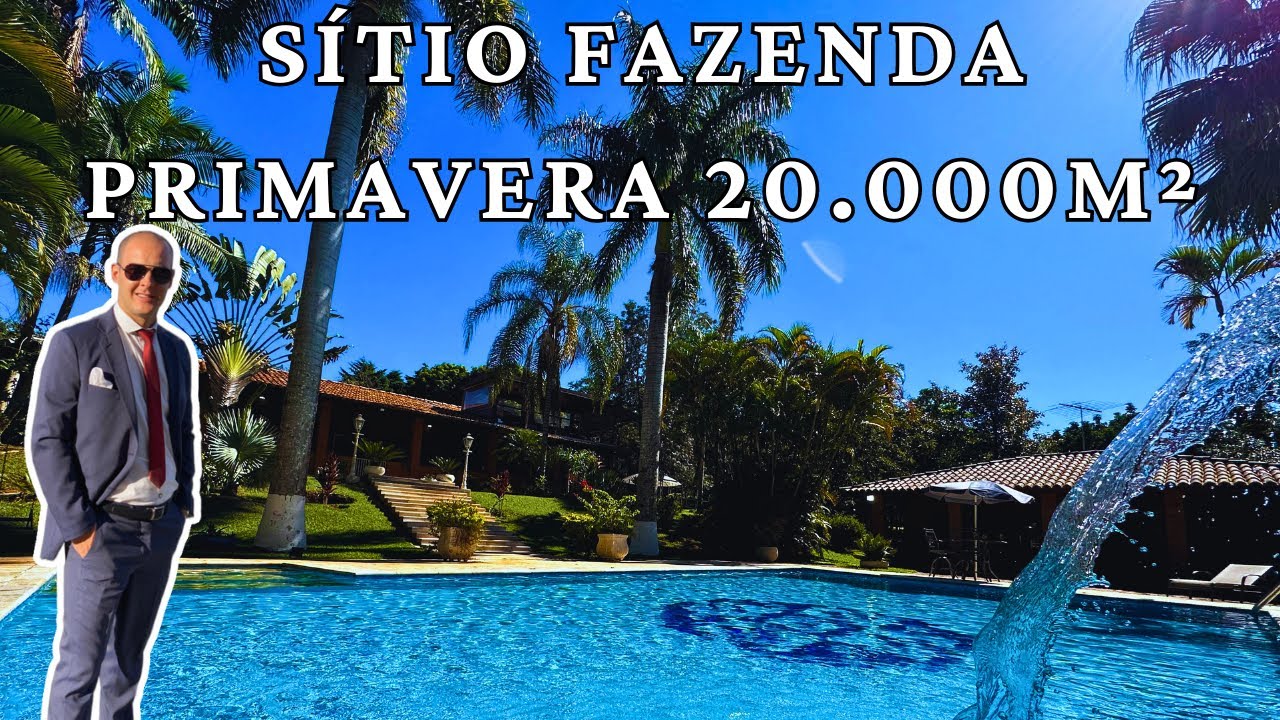 (VENDIDO) SÍTIO ESPETACULAR FAZENDA PRIMAVERA - JARINU - SP
