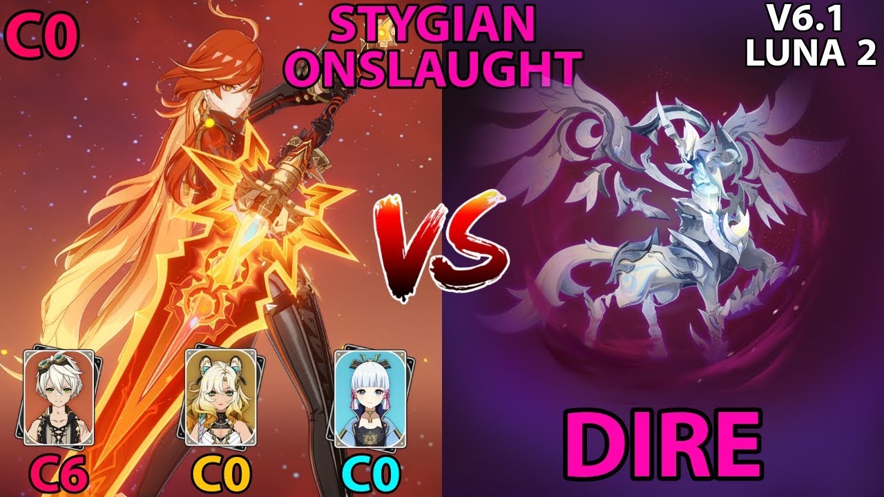 C0R1 Mavuika ft C0 Ayaka !? Lvl 6 Dire Frostnight Herra Clear, 6.1(Luna 2) Stygian Onslaught 