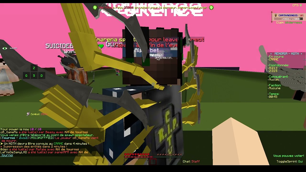 JE WIN LE PREMIER MARENA DU SERVEUR // Menoria #1