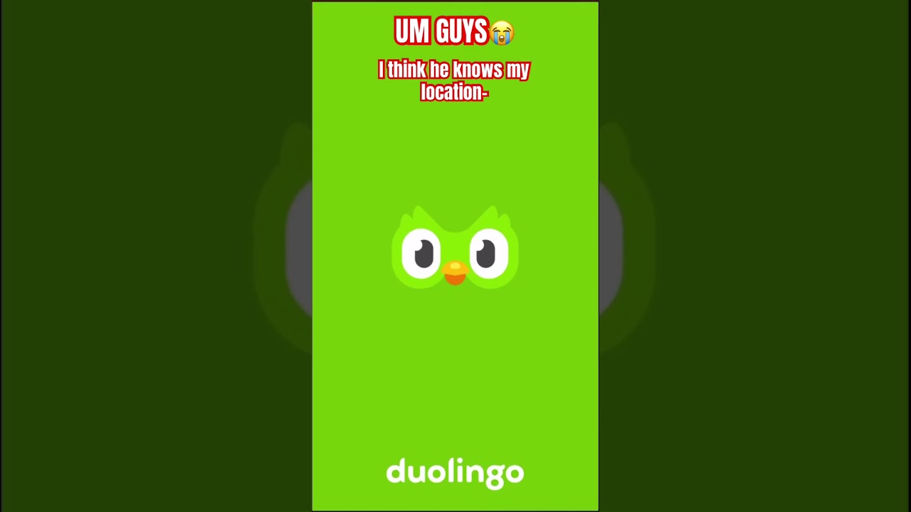 Duo you are getting scary... @duolingo #duolingo #help #he #knows #my #location