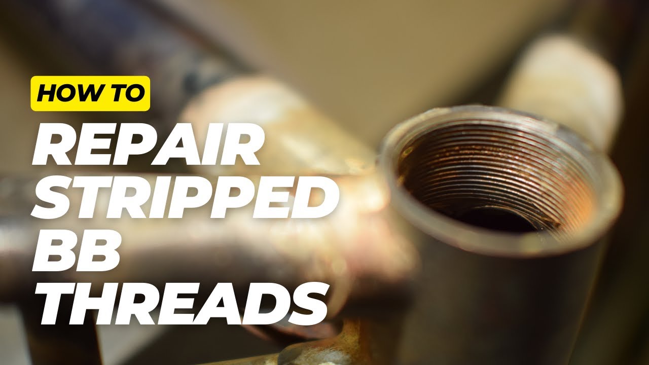 Watch how we Rescue this Beloved Classic Bike frame with Stripped bottom bracket Threads