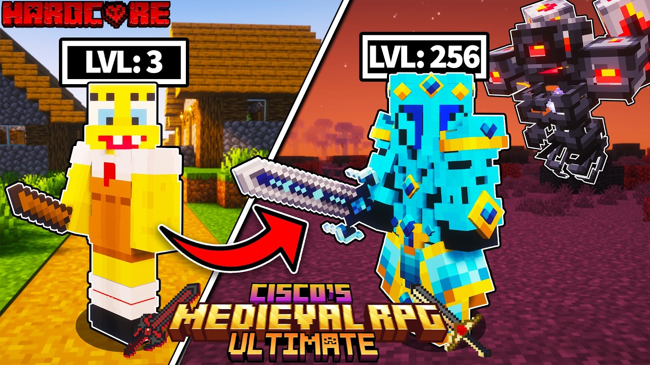 I Survived 100 Days in CISCO'S MEDIEVAL RPG in Minecraft Hardcore!