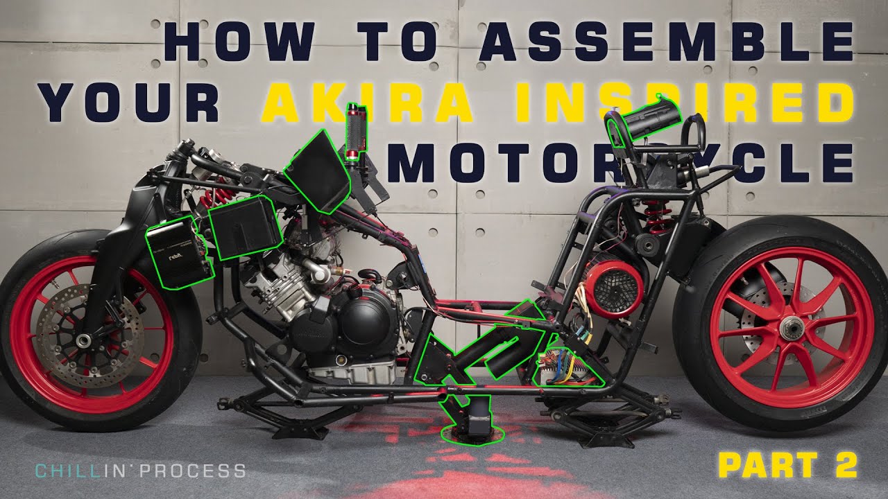 Jobless man assemble his DIY dream motorcycle _ Part 2/4