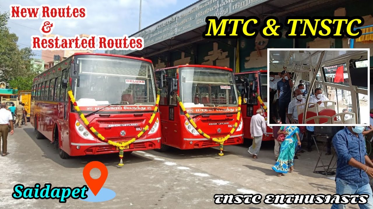 MTC | TNSTC Restarted & New Routes From Saidapet 🚌🚏  |  Special Cover | TNSTC ENTHUSIASTS 🚍