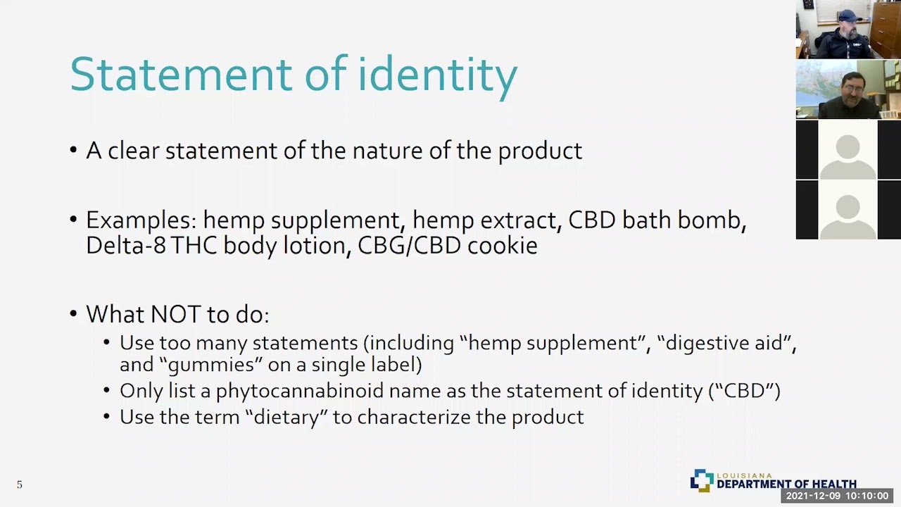 LDH Hemp Webinar Series 2: Consumable Hemp Product Registration – A Deep Dive