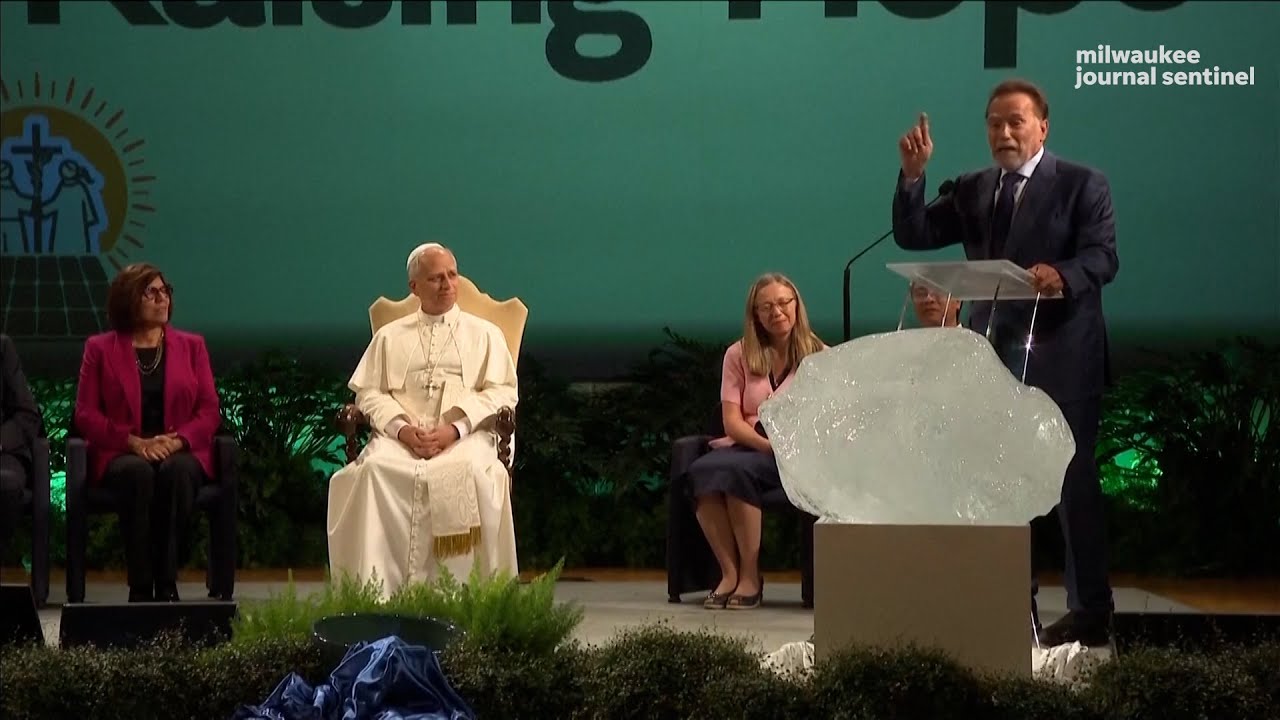 Arnold Schwarzenegger calls Pope Leo an 'action hero' in fight against global climate change