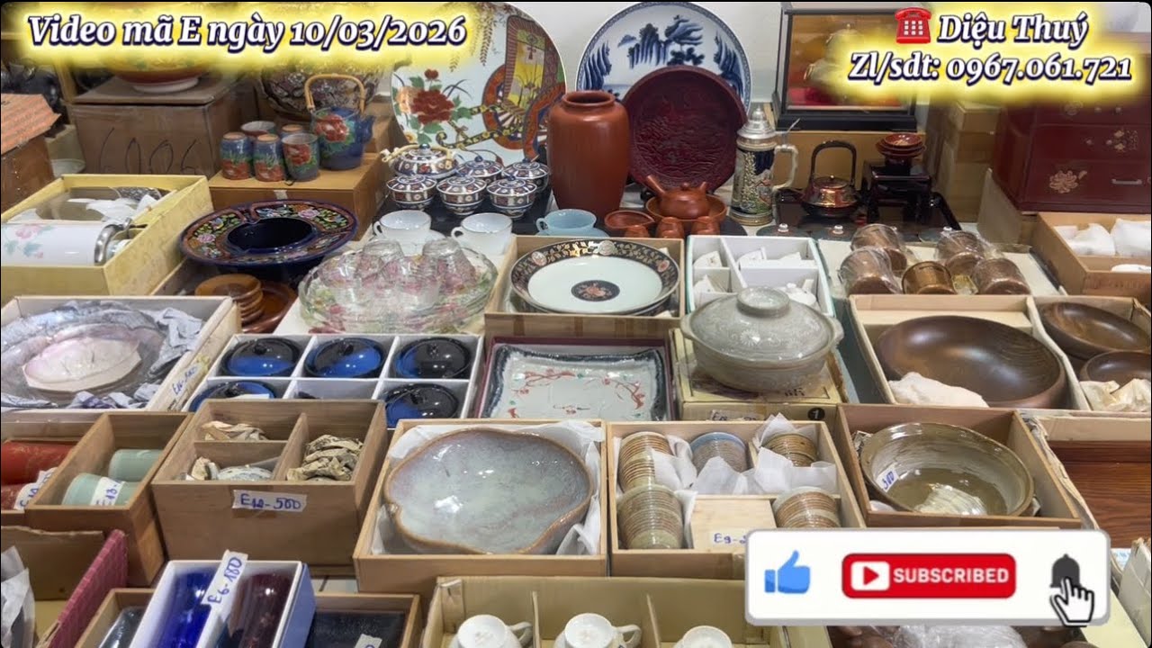 🔴🔴 Bình gốm Kutani, bộ trà, đĩa cảnh, gốm sứ Nhật, túi xách hàng si ☎️0967061721