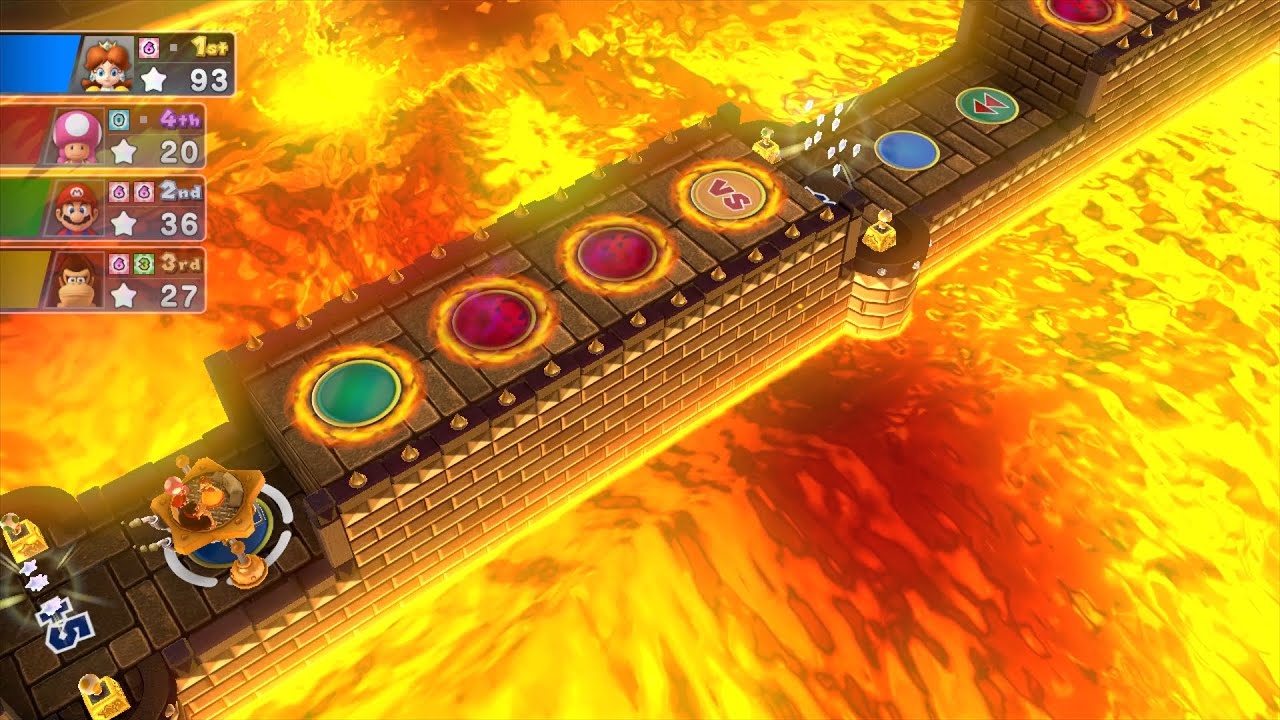 Mario Party 10 Mario Party #883 Daisy vs Toadette vs Mario vs DK Chaos Castle Master Difficulty