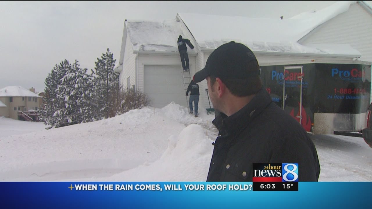 Rain after snow won't make roof collapse