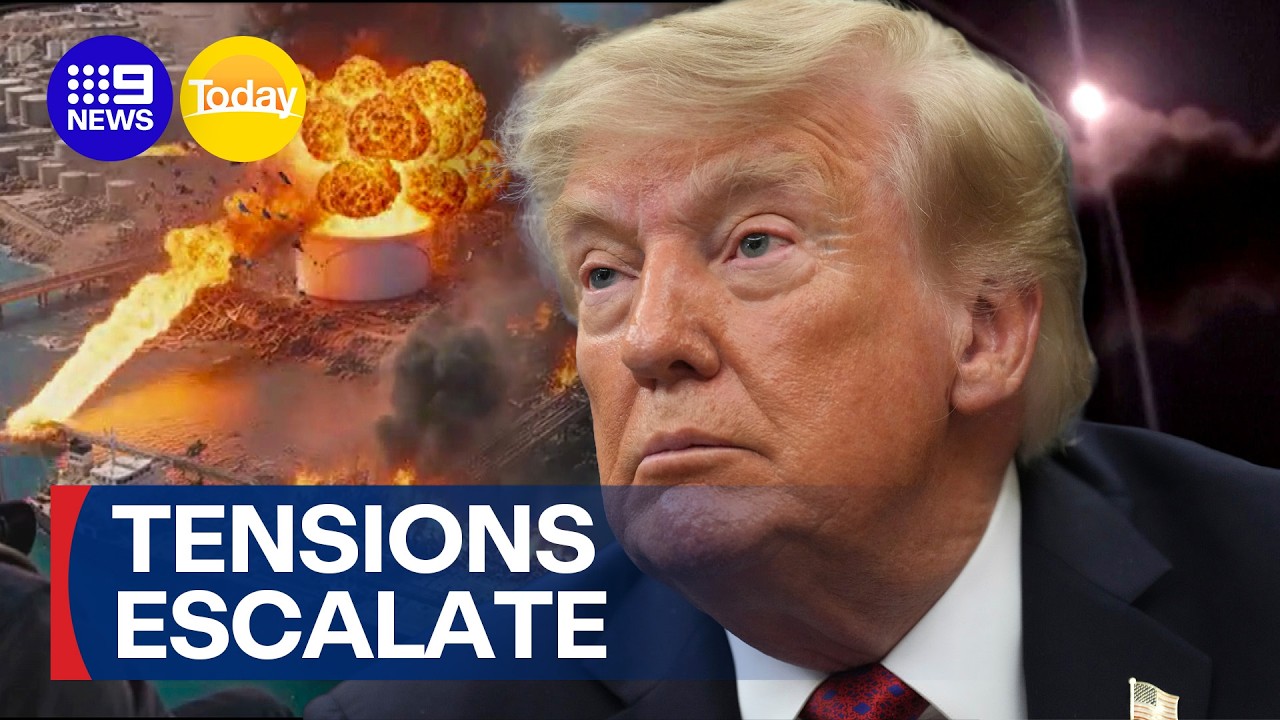 Donald Trump threatens more strikes on Iran | 9 News Australia