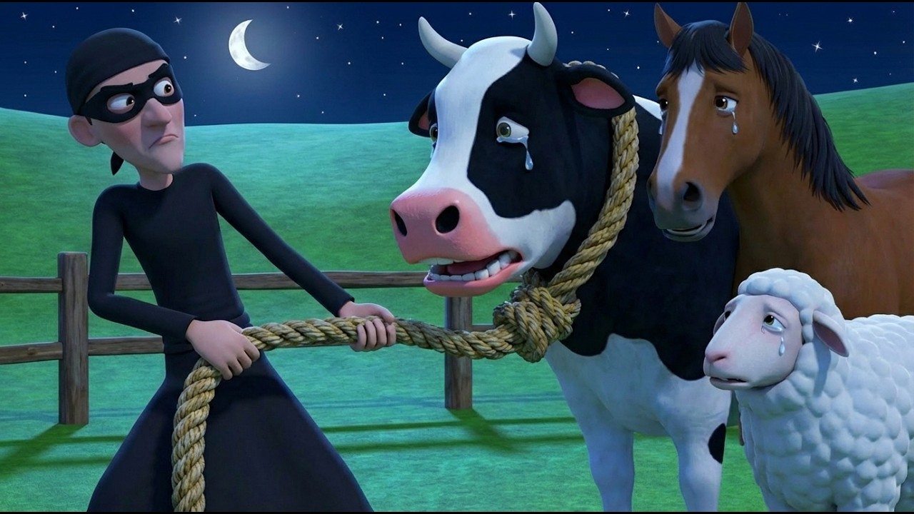Thief Steals Horse from Old MacDonald’s Farm 😱🚜 | Old MacDonald Had a Farm | Kids Nursery Rhymes