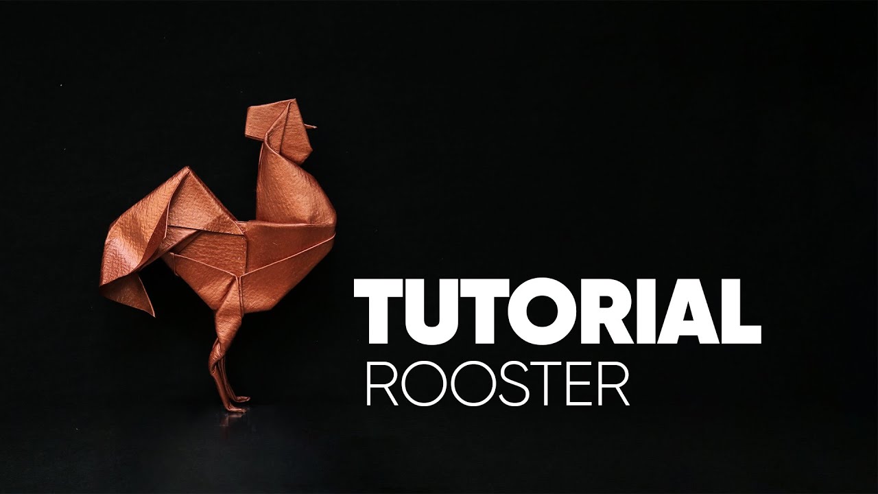 Origami Rooster - Hướng dẫn gấp Gà trống (Dong—4)