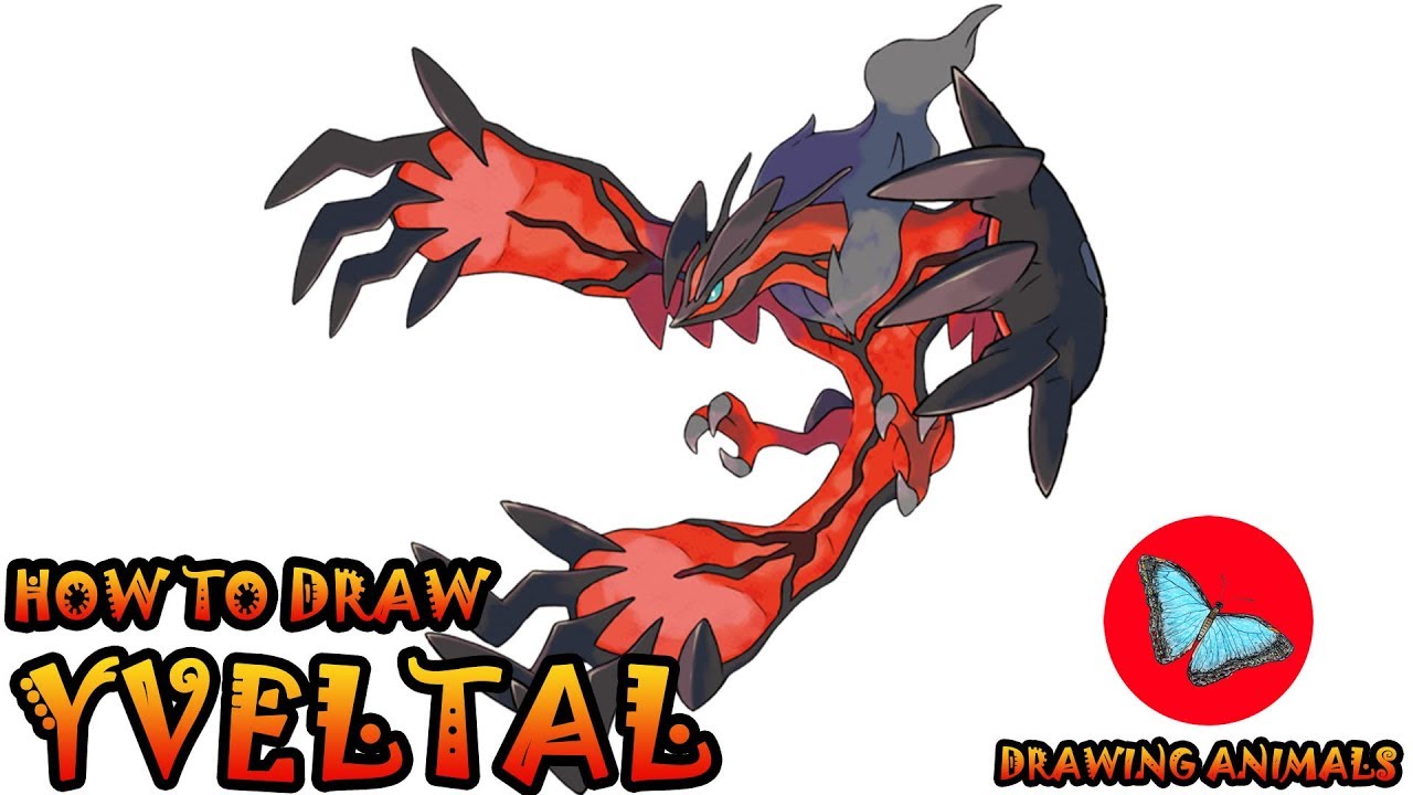 How To Draw Yveltal Pokemon | Drawing Animals
