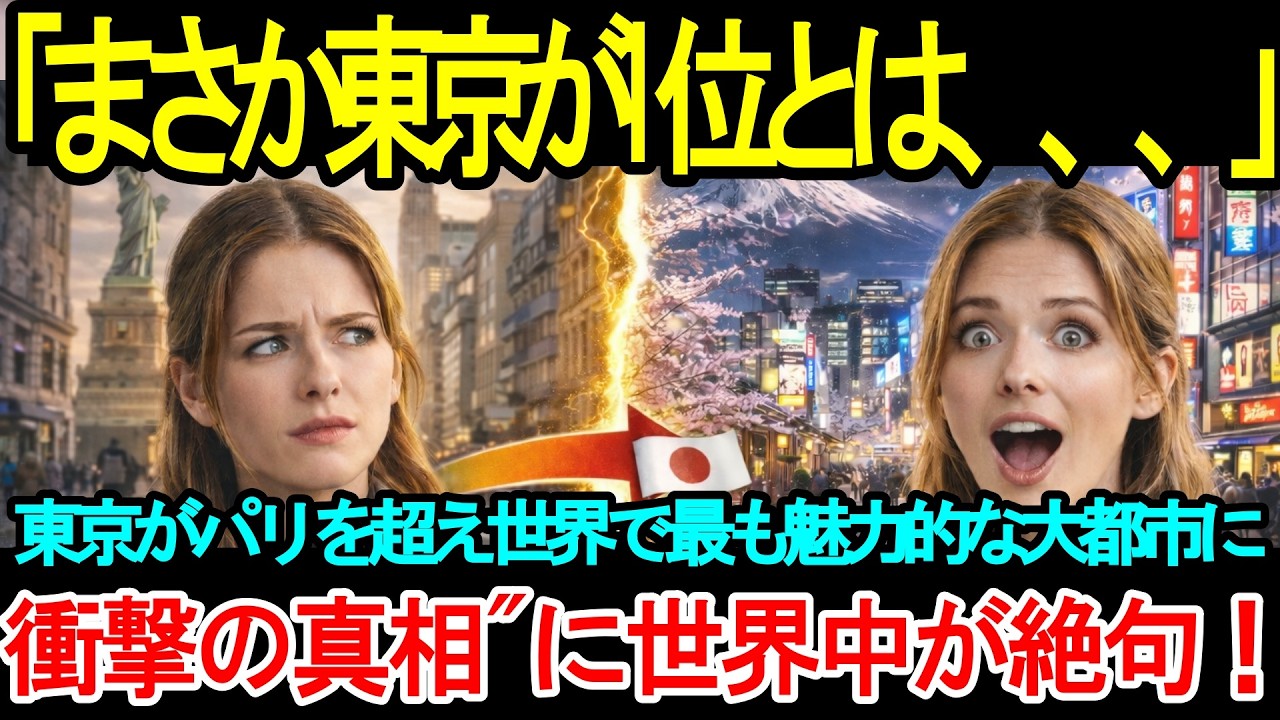 【海外の反応】「まさか日本が独占するとは…」東京がパリを超え世界で魅力的な大都市に！京都も2位にランクインした