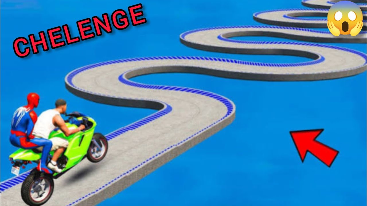 Spiderman Bike Stunt Challenge 😱 | Impossible Track Gaming