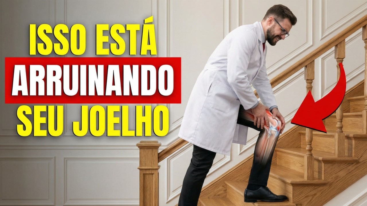 99% das pessoas pioram o joelho na escada sem saber
