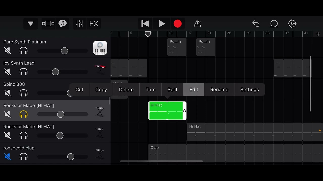 yeat - on tha linë (instrumental remake) [garageband ios]