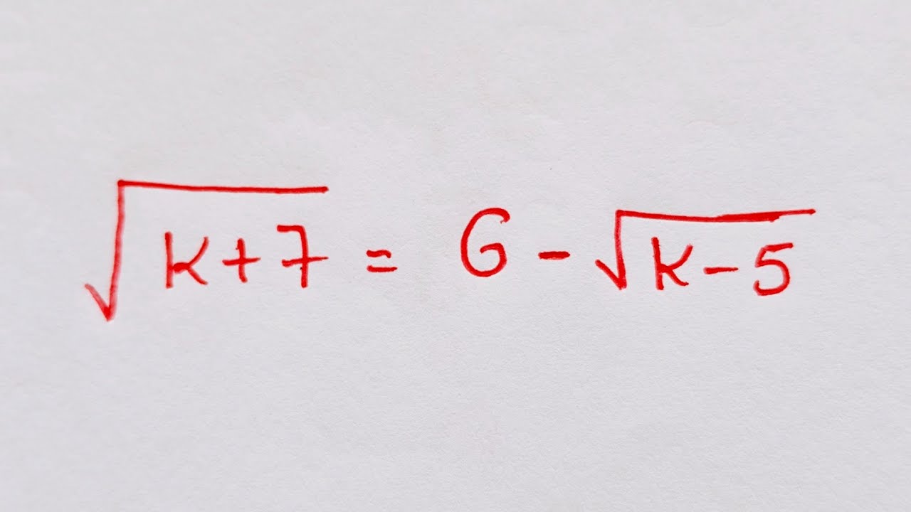 How to Solve Square Root Equations? |Radical Equations Explained | Algebra Problem Solved?