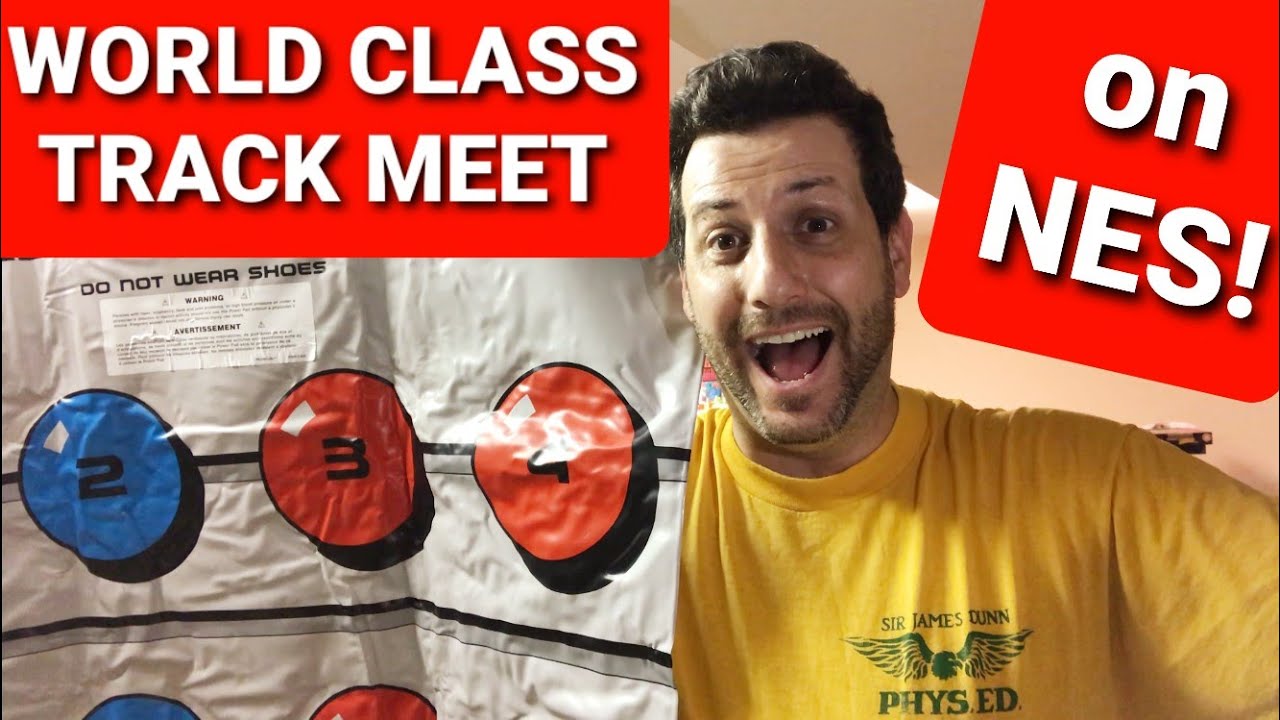 World Class Track Meet on NES with Power Pad