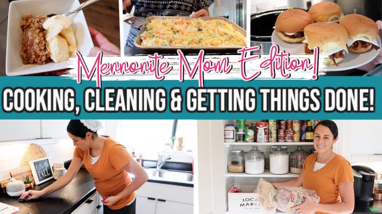 Getting Stuff Done | Easy Crockpot Meals| Cook and Clean with Me | Mennonite Mom's to-do list!