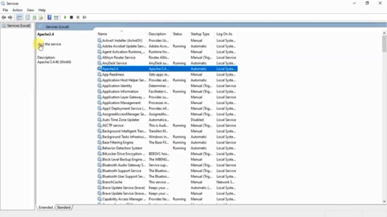 How to Delete any service from services msc