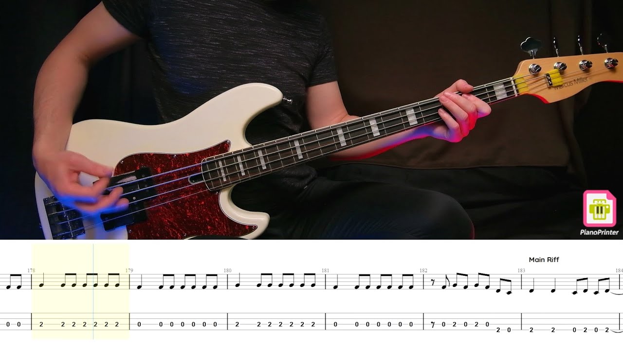 Guns N' Roses - You Could Be Mine Standart Tuning Bass Cover | Tabs & Sheet Music