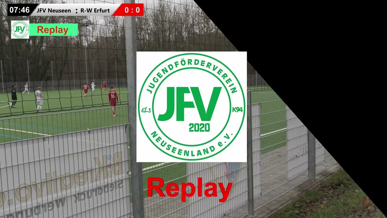 JFV Neuseenland vs. Rot Weiß Erfurt 1. Halbzeit  13 Dezember 2025