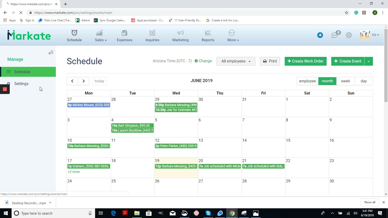 How to set Calendar Time Zone