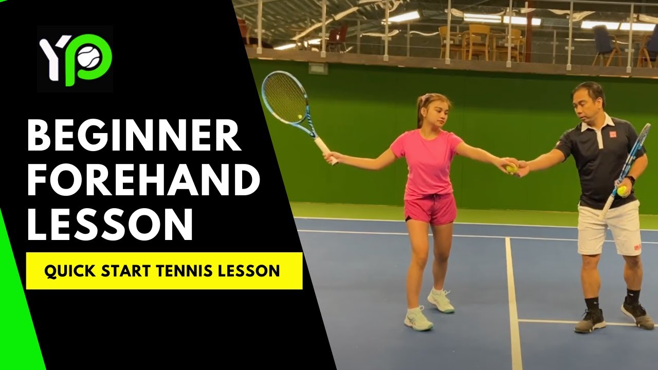 Beginner Forehand Tennis Lesson with Coach Aik