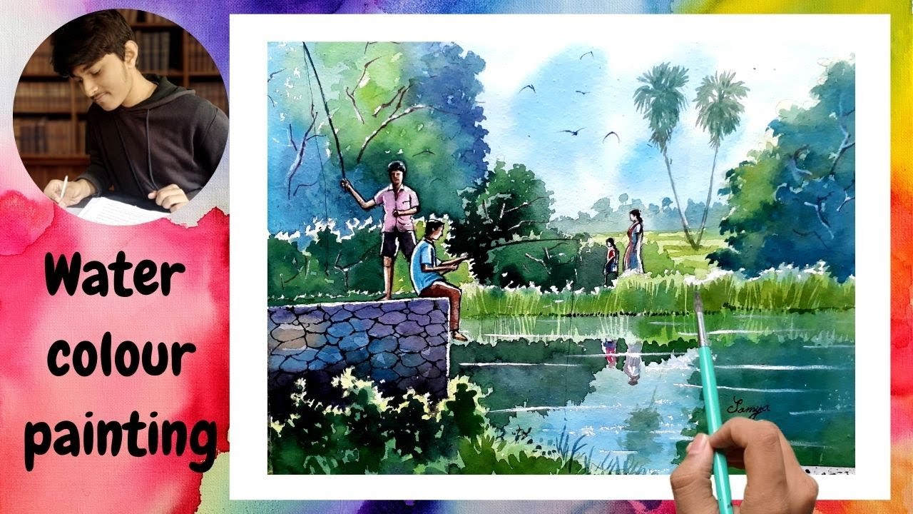 Watercolor painting tutorial | 