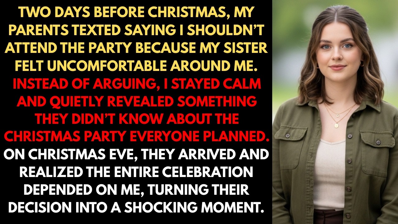 My Parents Said I Couldn’t Attend the Christmas Party Because My Sister Felt Uncomfortable Around Me