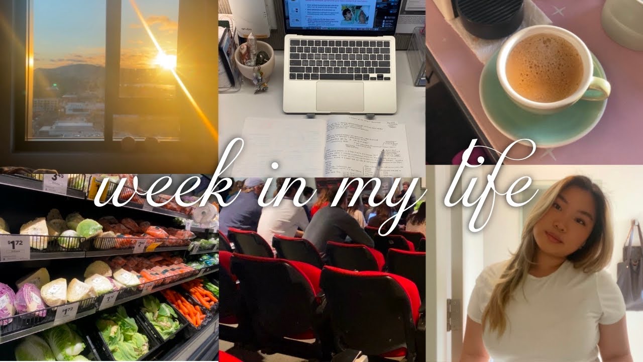 aesthetic weekly vlog 🩺💌 | study, classes, cooking, laundry | medical student 🌺