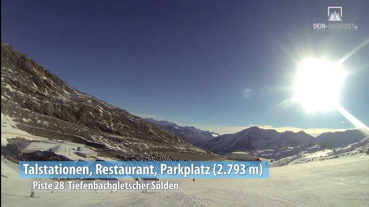Tiefenbachgletscher S&ouml;lden: Kamerafahrt Piste 38