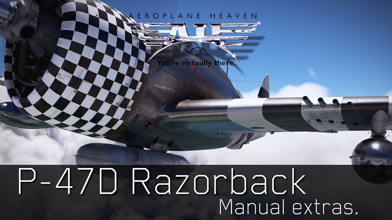 Aeroplane Heaven P47-D Thunderbolt - Manual features