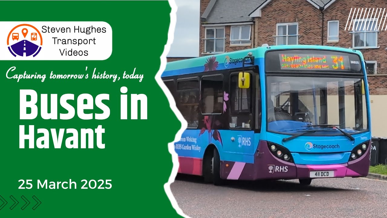 Buses in Havant 25 March 2025