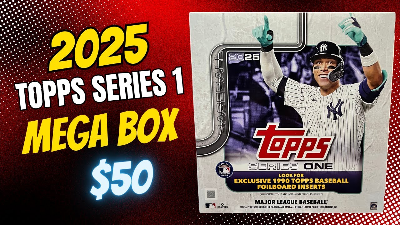 Mega Box 2025 Topps Series 1 Baseball Mega Box