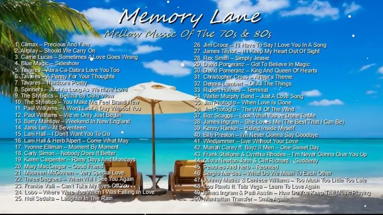 Best Classic Love Songs 80s 90s - Karen Carpenter, Barry Manilow, Paul Williams - Memory Lane Songs