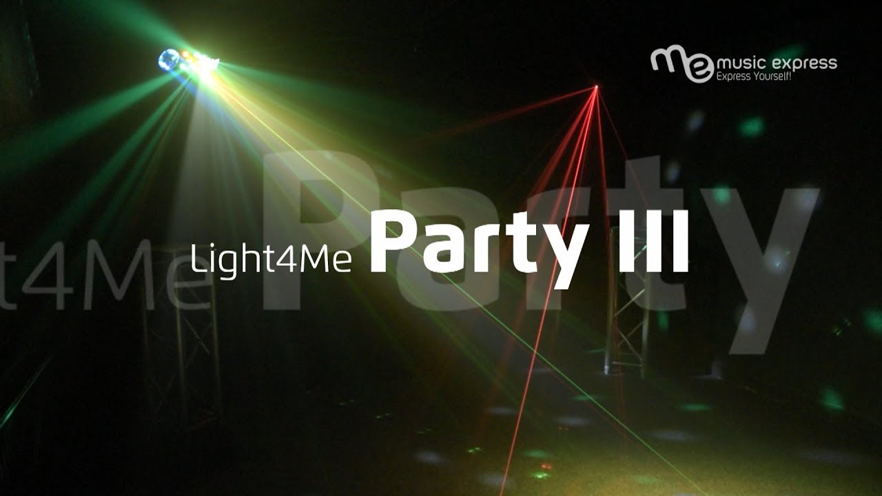 Light4Me Party III – multiefekt LED (derby + laser + gobo + wash par + pilot)